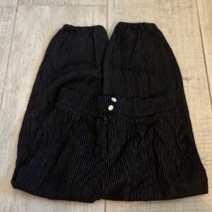 Kids Black Corduroy Pants
